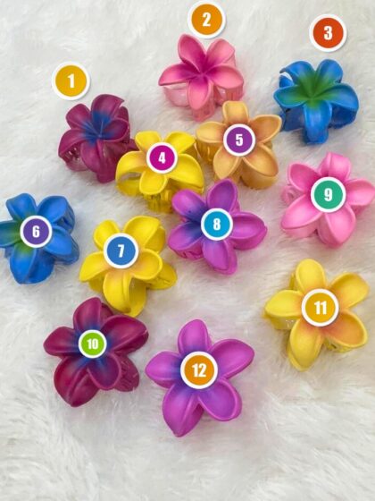 Floral Hair Clutches.