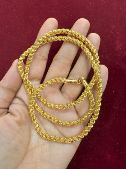 24-Inch Microplated Chain for Daily Wear