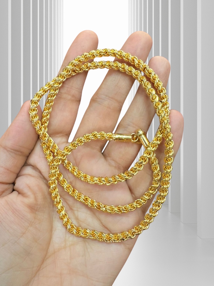 24-Inch Microplated Chain for Daily Wear