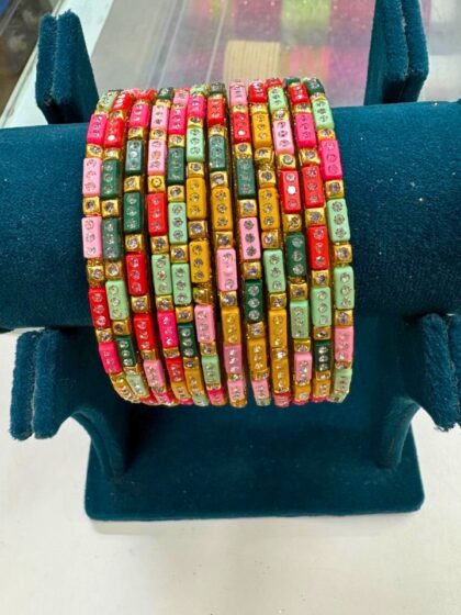 Premium multi color glass bangles