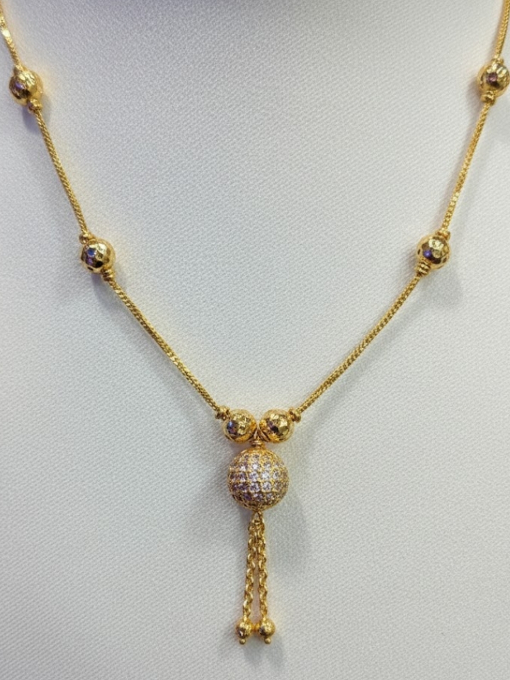 Microplated Gold Plated Adjustable Necklace for Daily Wear – Elegant Pendant Design | Rs 400