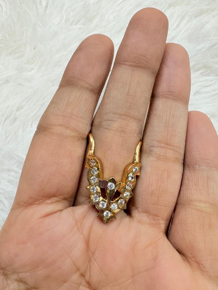 Impon Panchaloga Toe Ring with Stones – Traditional Temple Jewelry