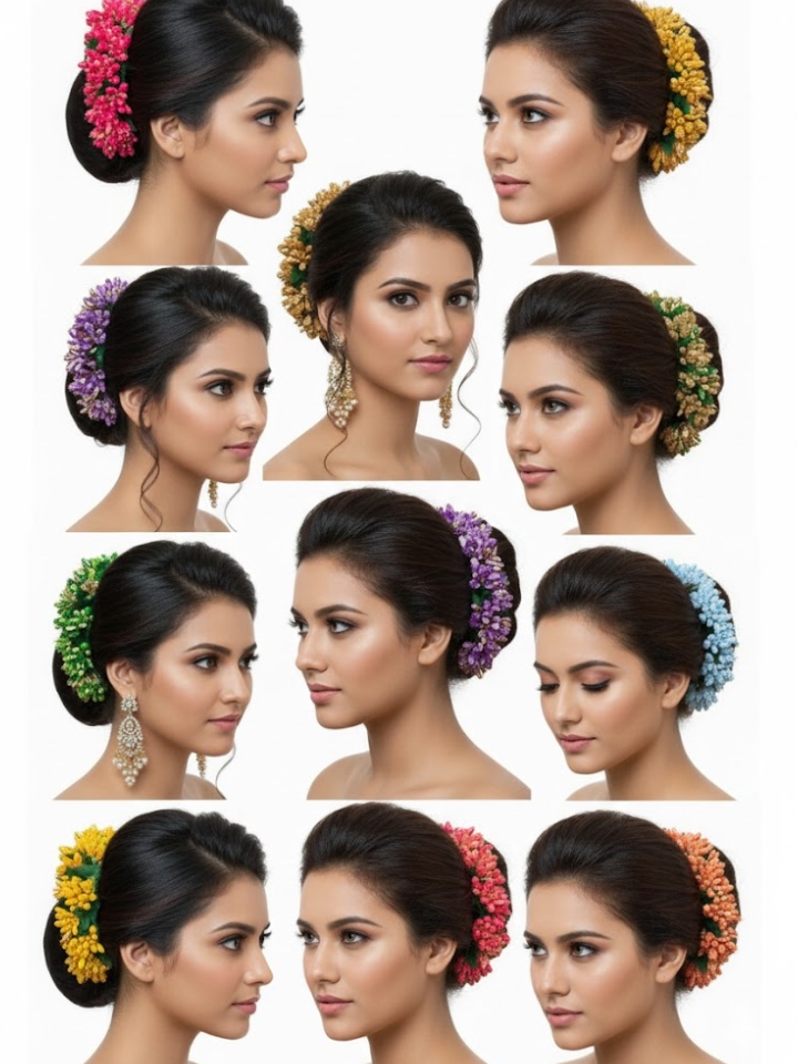 Handmade Artificial Flower Hair Accessory – Floral Hair Decoration for Women & Girls