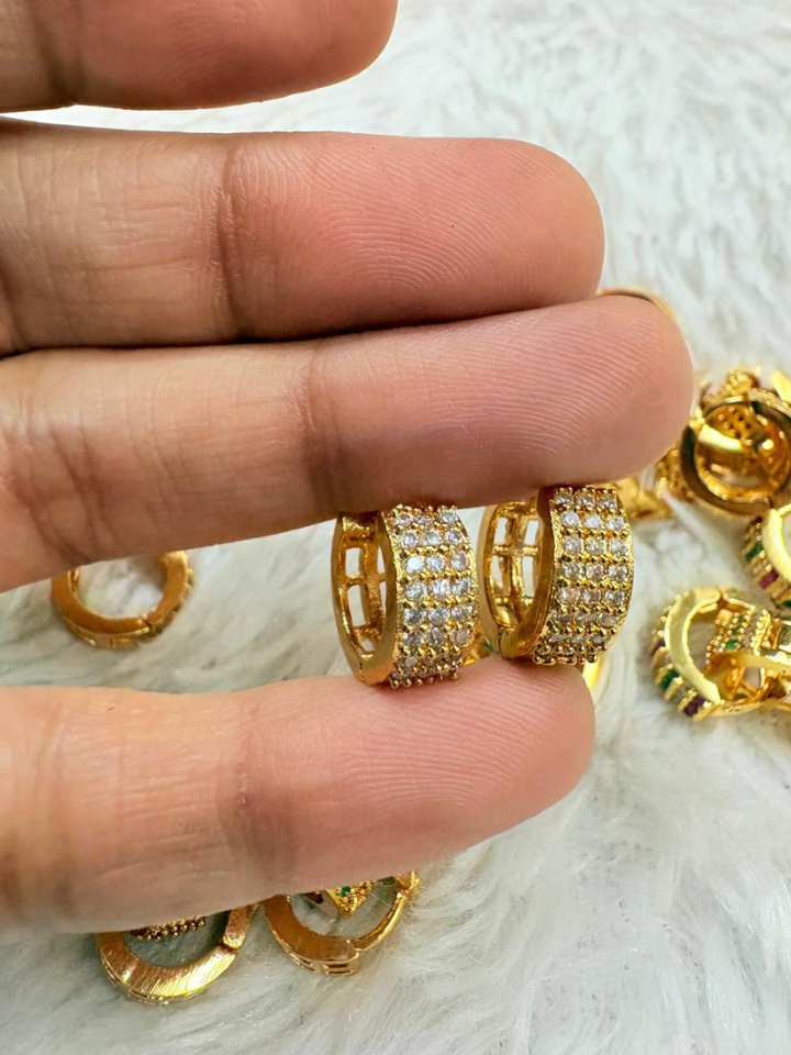 Regular Wear Microplated Hoop Earrings for Women – Daily Use Jewelry