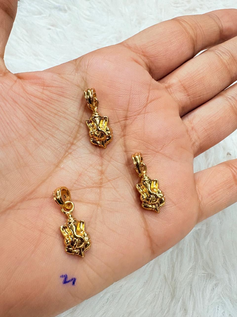 Micro Plated Ganesha Pendant | Gold-Tone Religious Pendant – Rs 90