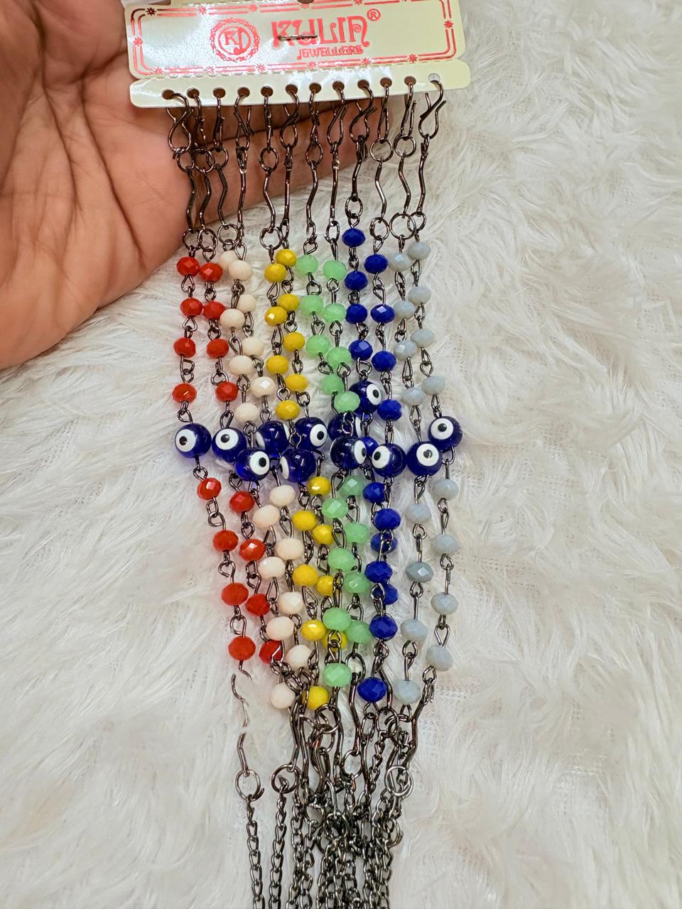 Multicolor Evil Eye Beaded Bracelet Chain | Fancy Protection Bracelet