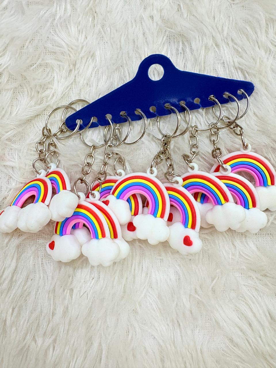 Rainbow Cloud Cute Keychain | Kawaii Bag & Key Charm