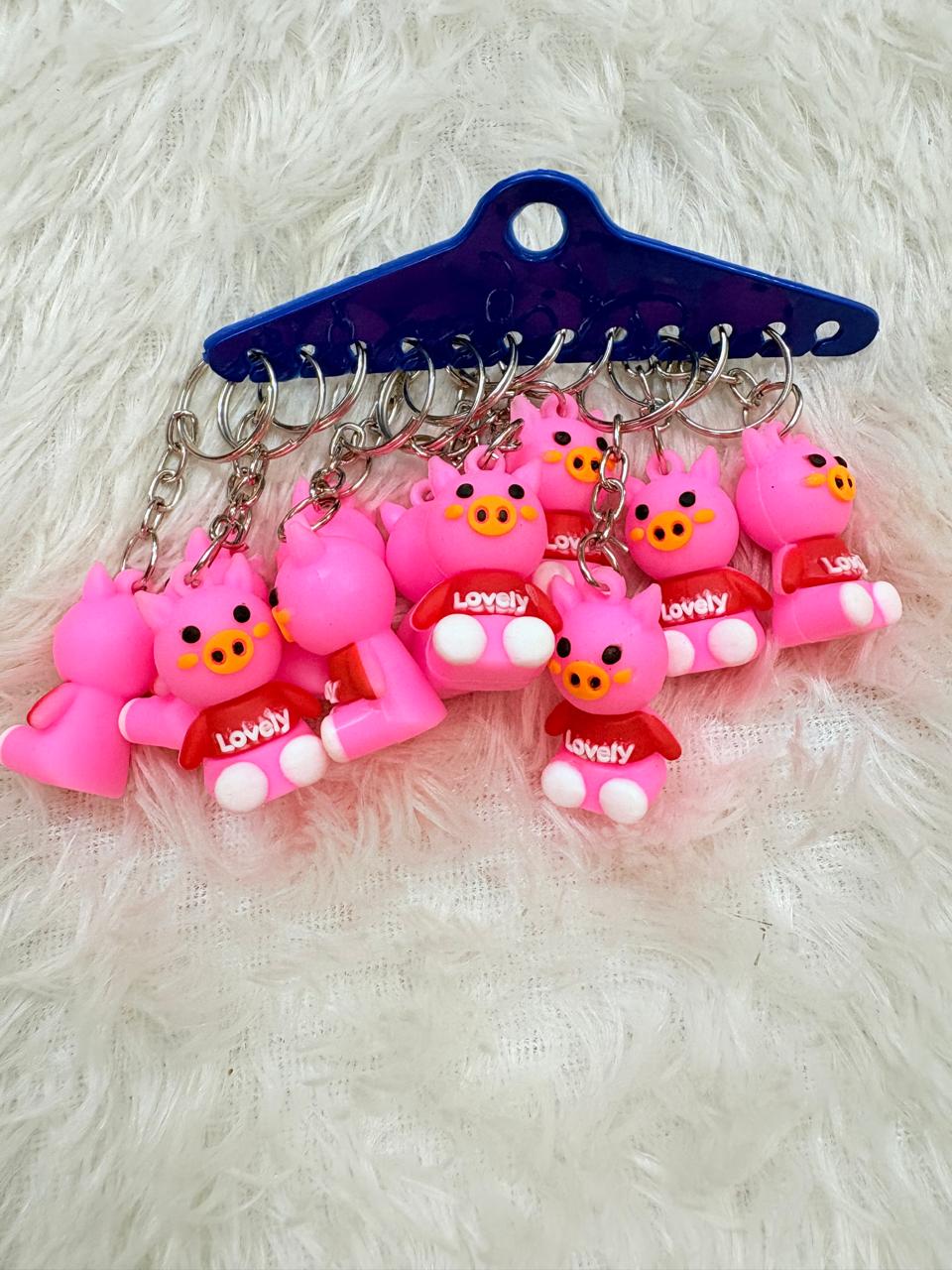 Cute Pink Pig Keychain | Lovely Cartoon Bag Charm