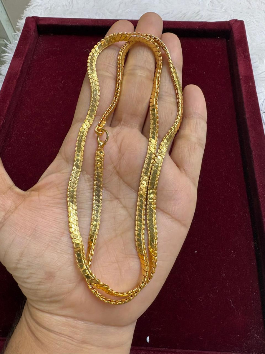 24 Inch Gold Microplated Chain for Women – Regular Wear Stylish Necklace